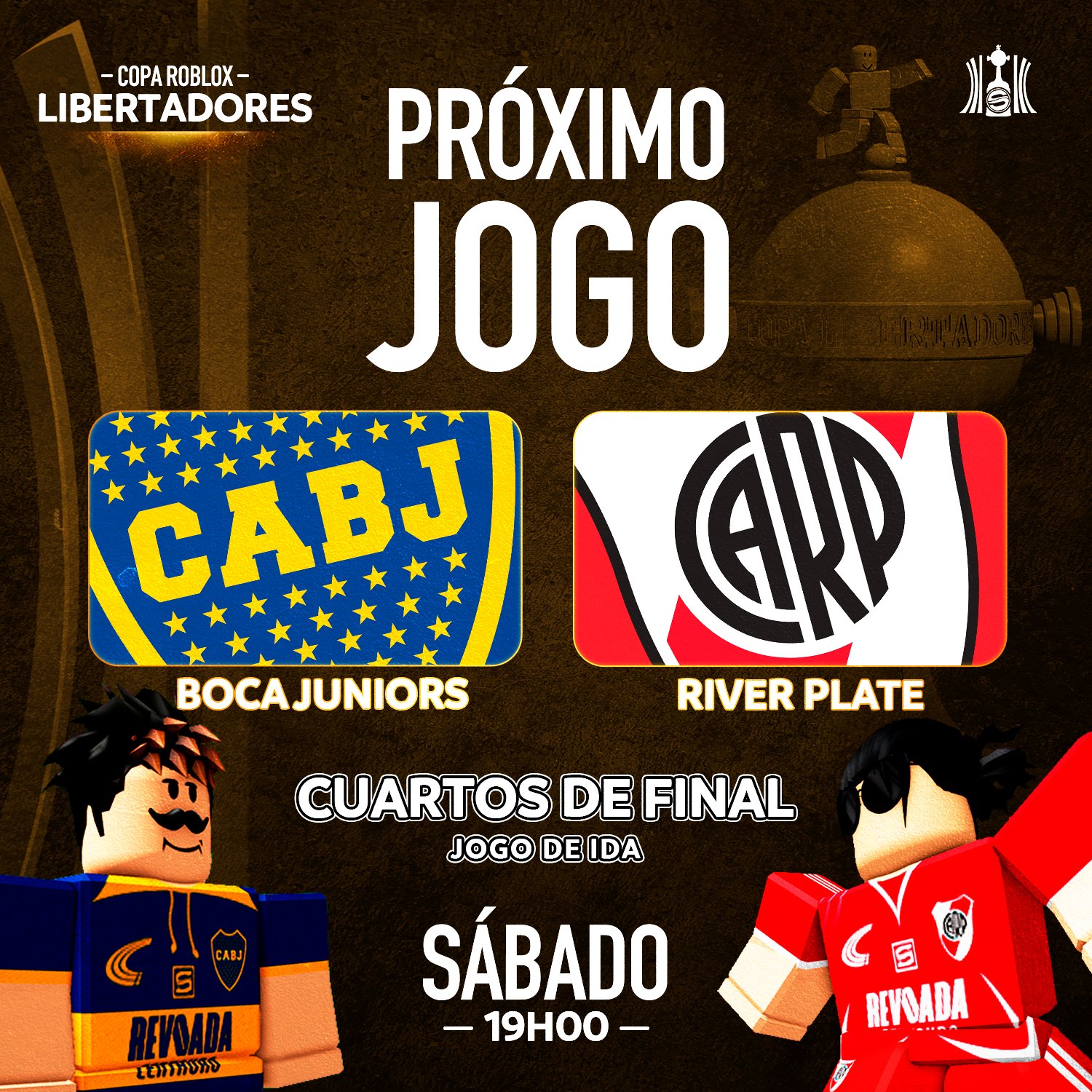 Copa Libertadores de Roblox Copa Roblox Seguindo Perfil oficial da Copa  Roblox Patrocinador principal: Organi Email