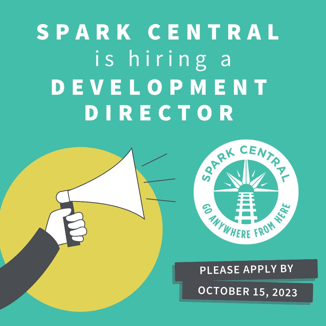 Do you have an interest in grant writing, event planning, and coordinating fundraising campaigns for a nonprofit that breaks barriers to creativity? We're hiring a Development Director! $50-$55K DOE with healthcare and dental. Info at spark-central.org/join-our-team. #SpokaneJobs