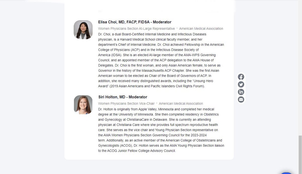 .@AmerMedicalAssn #WomenInMedicine Wednesday. Register for Sept 28 webinar “Women Physician Leaders and Balance”: zoom.us/webinar/regist… Thrilled to co-moderate w/ Dr. Siri Holton. #WIMMonth #IMProud #MembersMoveMedicine @ACPIMPhysicians @AleeshaShaikMD @MarilynHeineMD