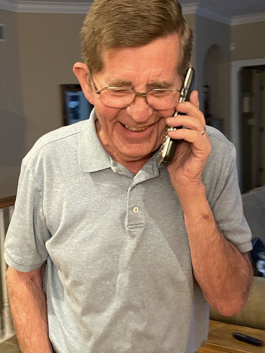 When your dad reconnects with his buddy from the Air Force….pure joy! #USAFDogHandler