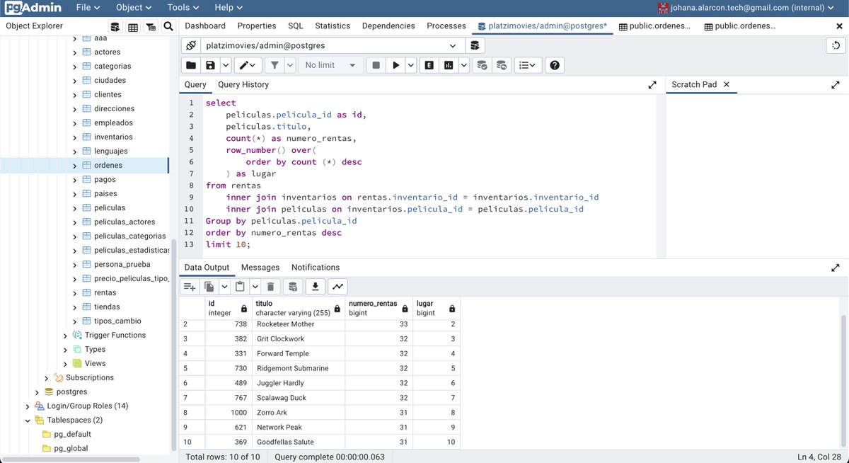 Joalcon4's tweet image. Los amores 😍 de esta semana:

#Docker 🐳
#DockerCompose
#pgAdmin
#PostgreSQL  - PL/PGSQL
y el chip💻 #M2 de Mac 🍎