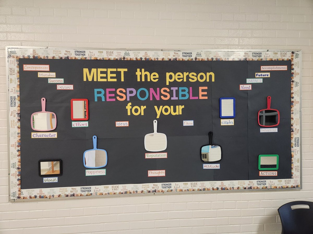 Meet the person responsible for your.... 🫵
- #character
- #grades
- #attitude 
- #effort
- #happiness
- #words
- #reputation
- #behaviour
- #actions

&amp; so much more! #BeRespectfulBears #ocsbCommunity <a href="/John23OCSB/">St. John XXIII School</a> <a href="/OttCatholicSB/">Ottawa Catholic School Board</a>