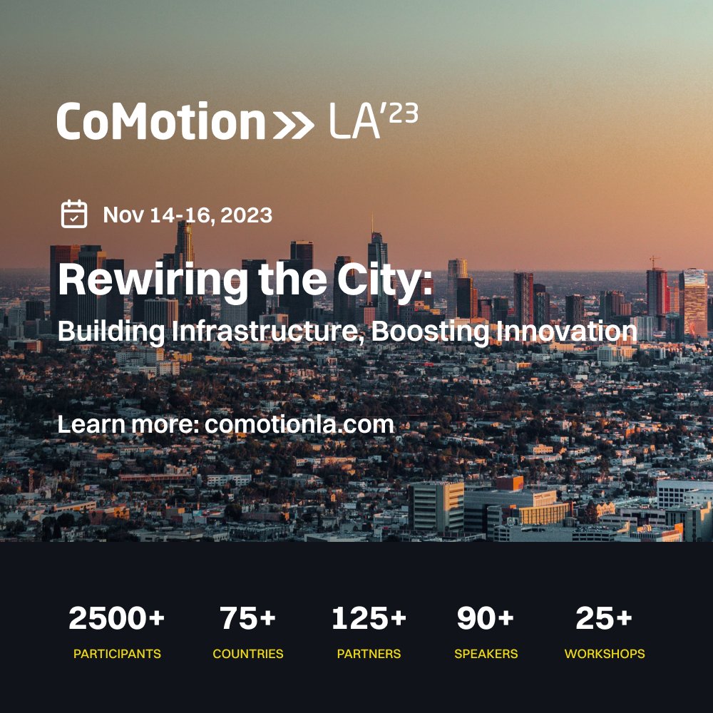 Looking fwd to #CoMotionLA Nov 14-16 in LA for 3 days of talks, demos, workshops, and  connections w/ key #mobility stakeholders. #multimodal, #AVs, #AdvancedAirMobility, #transit, #infrastructure, #CleanTransportation.
Get 30% off at lnkd.in/g6ApDeb4 code ORSAY30OFF.