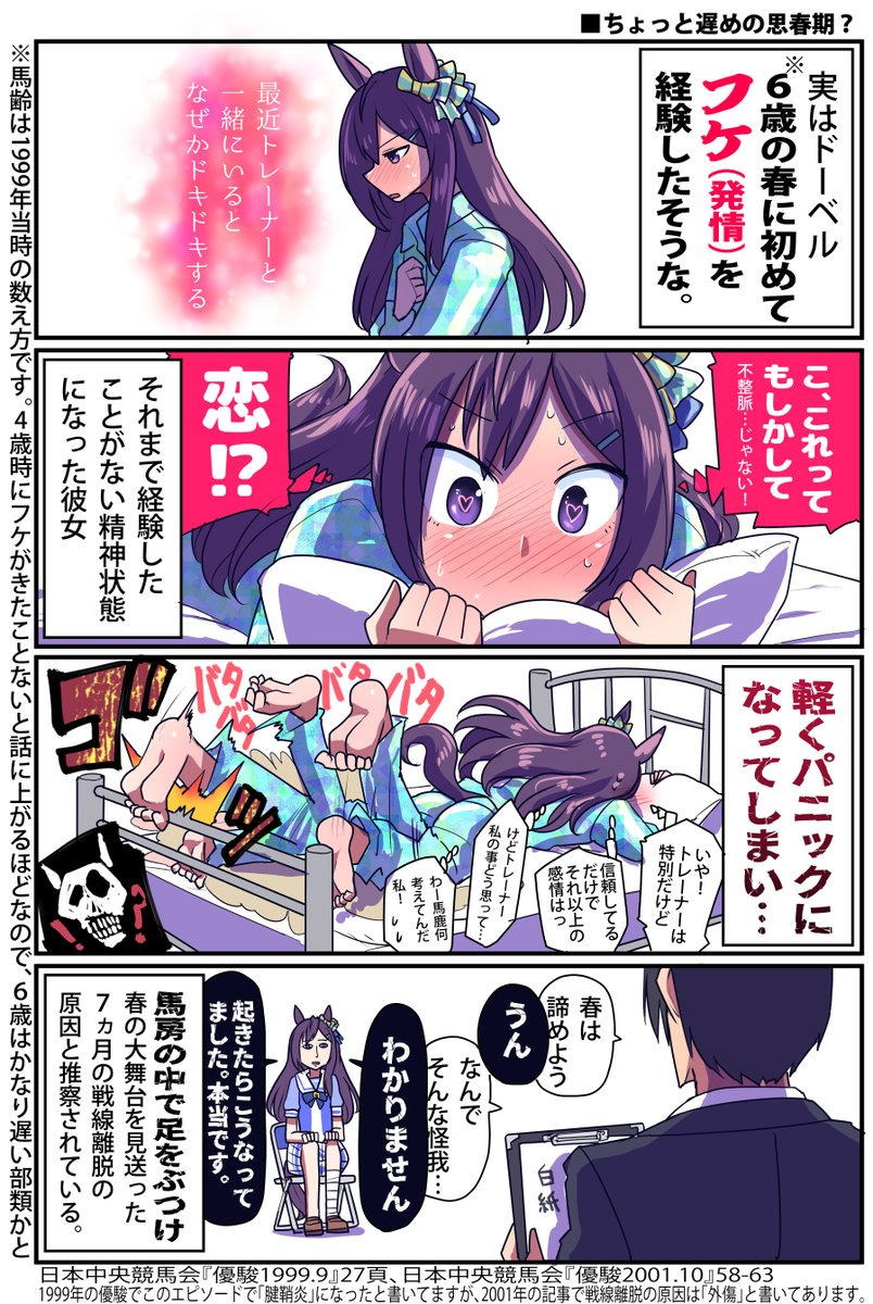 メジロドーベルの初めての発情のお話  #ウマ娘