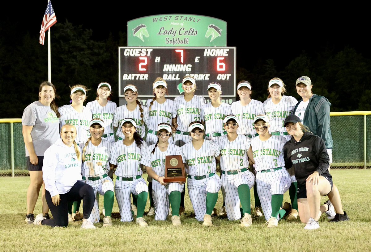 WSColtsSoftball's tweet photo. Friday, September 15th - this special group of ladies will be receiving their championship rings at halftime of the West Stanly/Mt. Pleasant football game! Come out to support them and watch some football!! https://t.co/w6QGgY3vFz