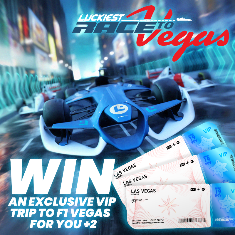 LuckiestCasino's tweet photo. 🚀 Join the race to Viva Las Vegas! Nov 19th, VIP access to the Formula 1 with exclusive SkyBox seats, flights and stay on the strip for you and two friends! Don't wait enter now! 🏁🌟

👉 https://t.co/cbzQrnIDh7 https://t.co/siw1bIRt5N