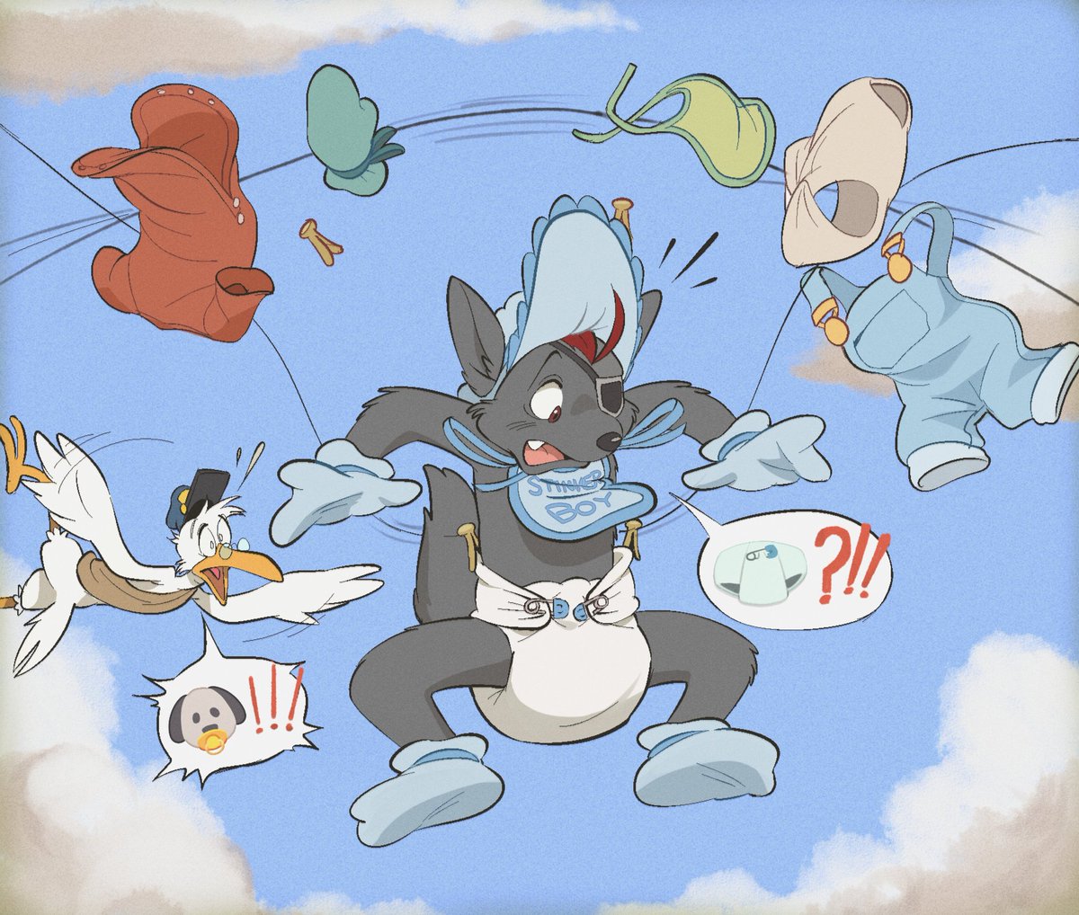 PennyDawffles's tweet photo. Such a Saturday morning trouble I'm I right? (1/2)
A commission I made time ago for @FurlockODonnell 
What do you think!? 🐶 https://t.co/7t58rJ8O3j