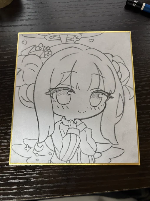 2枚目も下描きできた!!!
もう出発の時間だからペン入れは東京でやる! 