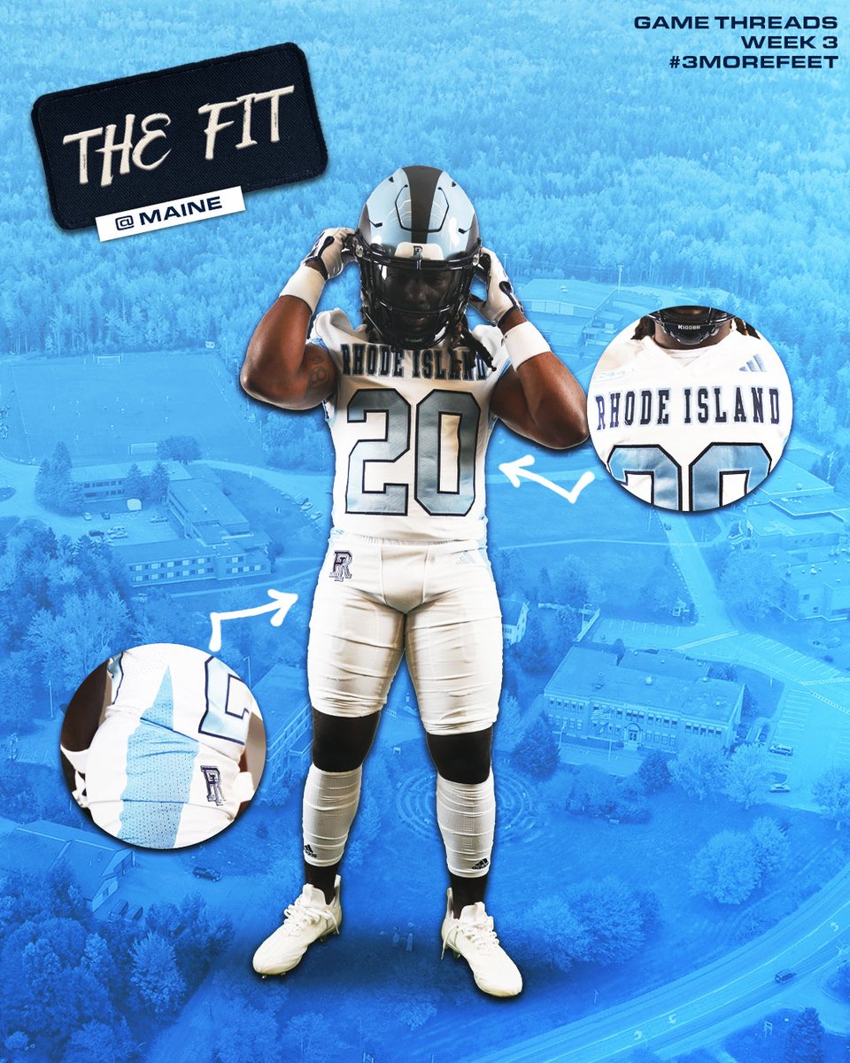 All white everything to battle the Black Bears tomorrow⚓️

#3MoreFeet #GoRhody