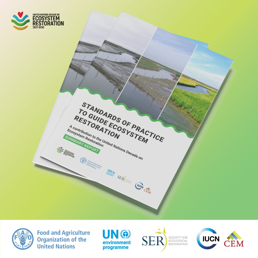 FAOForestry's tweet photo. Looking for recommendations on how to prevent, halt &amp; reverse ecosystem degradation?

Download a summary report from @FAO @IUCN_CEM &amp; @SERestoration with key recommendations for the entire restoration process 

👉 https://t.co/rLejfBvtQs

#GenerationRestoration #FLRM https://t.co/RG244xlxs1