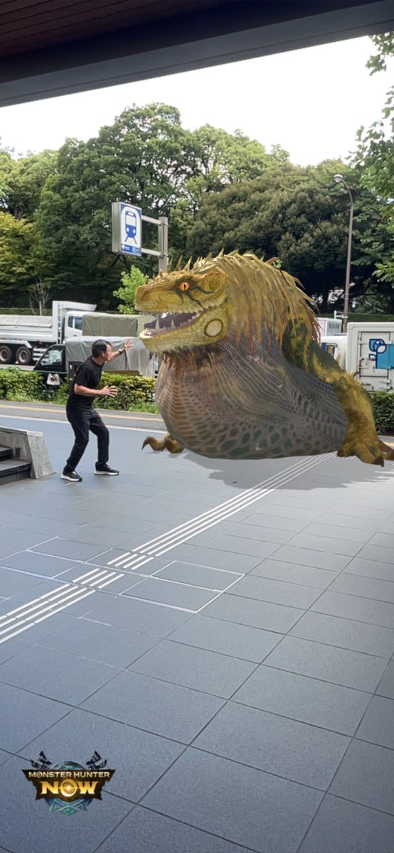 johnhanke's tweet photo. Monster Hunter Now is now available globally! We’ve partnered with @CapcomUSA to bring the awesome universe of Monster Hunter to the real world. Starting my hunt in Tokyo!  #MHNow https://t.co/C0tj4PS1ao