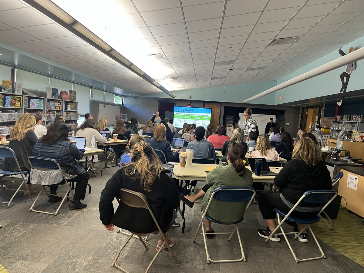 Led by our innovative and thoughtful colleague <a href="/kelleral/">Alison Keller</a> today! 

Using late arrival time to dive into student #voiceandchoice, and how to utilize flexible seating in our classrooms.  #lyonlearners #weared34