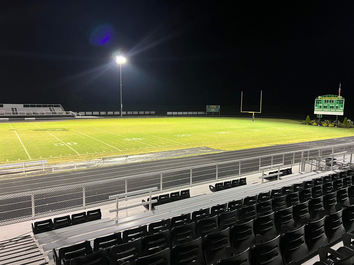 Greenup County honored Coach Roy Kidd by turning our stadium lights on from 9-9:31.5 for his 315 wins!