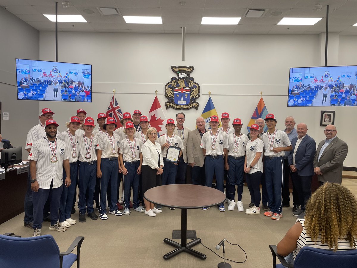 Thank you <a href="/mayorofws/">Mayor Lovatt</a> and Council for recognizing these 14U AAA Ontario Champs at tonight’s <a href="/townofws/">Town of Stouffville</a> council meeting. You made Stouffville PROUD boys!!! 
.
.
.
.
.
.
.
#goyankees #stouffvillebaseball #stouffvilleontario #PlayOBA #baseballontario