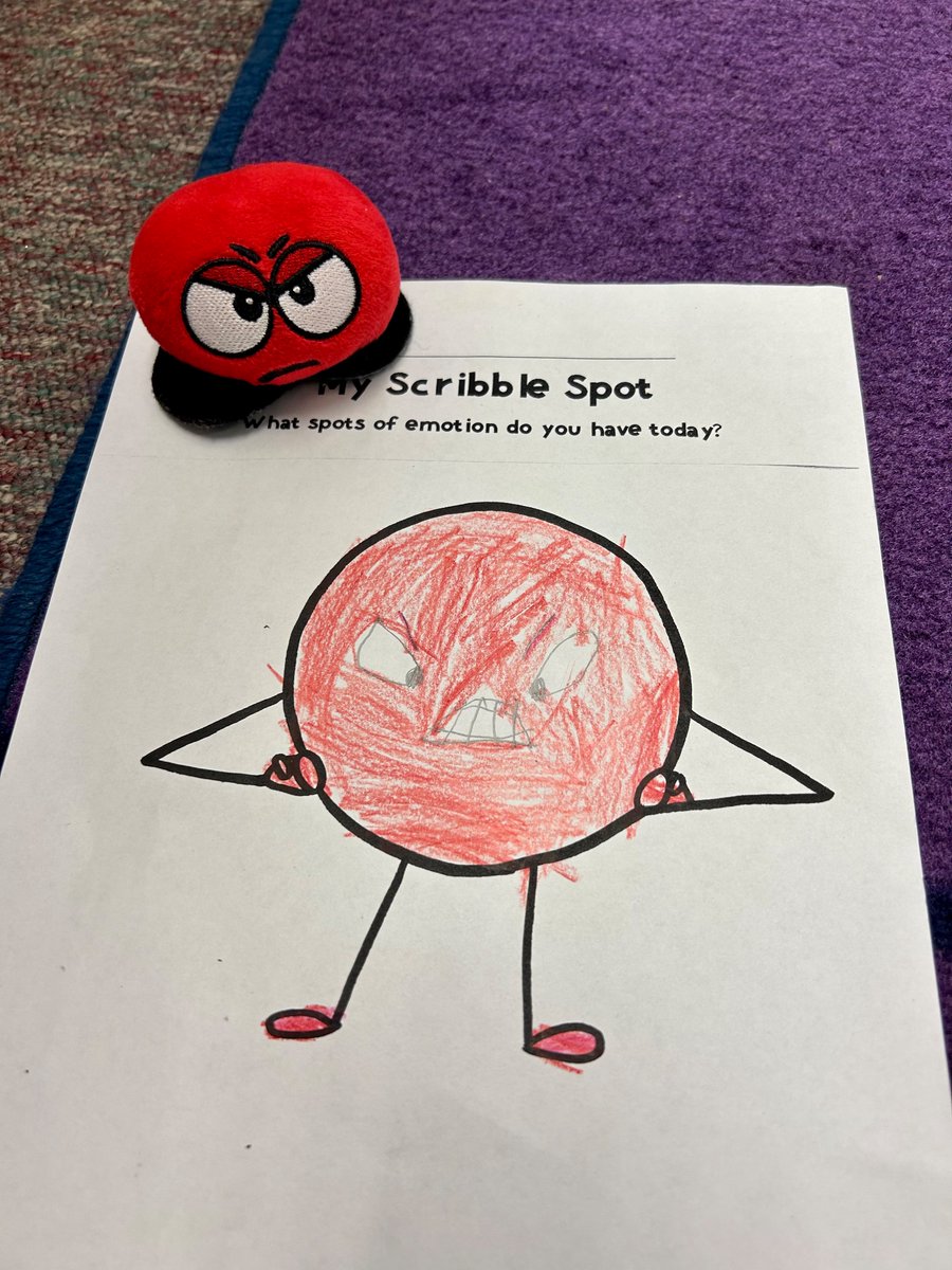 SchCounselorFP's tweet photo. Kindergarteners just might be my favorite ❤️ Loved exploring feeling spots with them today &amp; seeing their creativity! https://t.co/AUVHfOydgn
