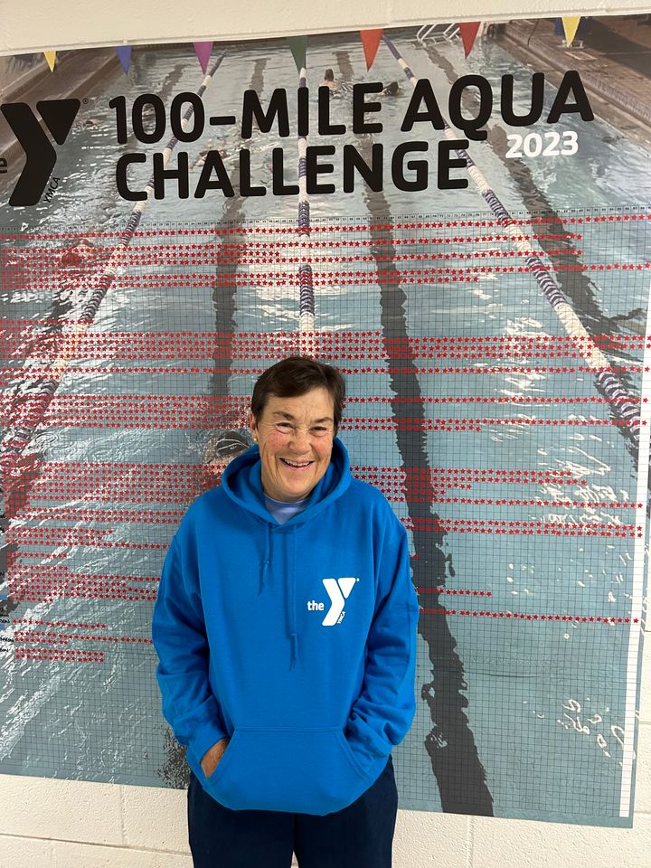 Congratulations, Deb, on completing the 100-Mile Aqua Challenge for the second year in a row! 🏆🌟 You are AWESOME! 🌊🏅

Thank you to our sponsors, who made this event possible! <a href="/aquatics_team/">Team_Eugene_Aquatics</a>, <a href="/SlocumCenter/">Slocum Center for Orthopedics & Sports Medicine</a>, <a href="/eugenemagazine/">Eugene Magazine</a> &amp; <a href="/PromotionsRadar/">RadarPromotions</a>   

#YMakesWaves #100mileswiththeY