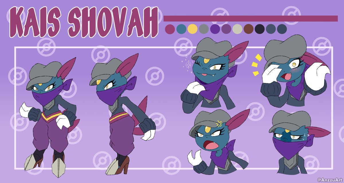 ANZZUART's tweet photo. Ref sheet comm for @Sr_Carter17 
#Sneasel #pokemon #art #pokemonart #refsheetcomm #comission https://t.co/3f1X4Kxesy
