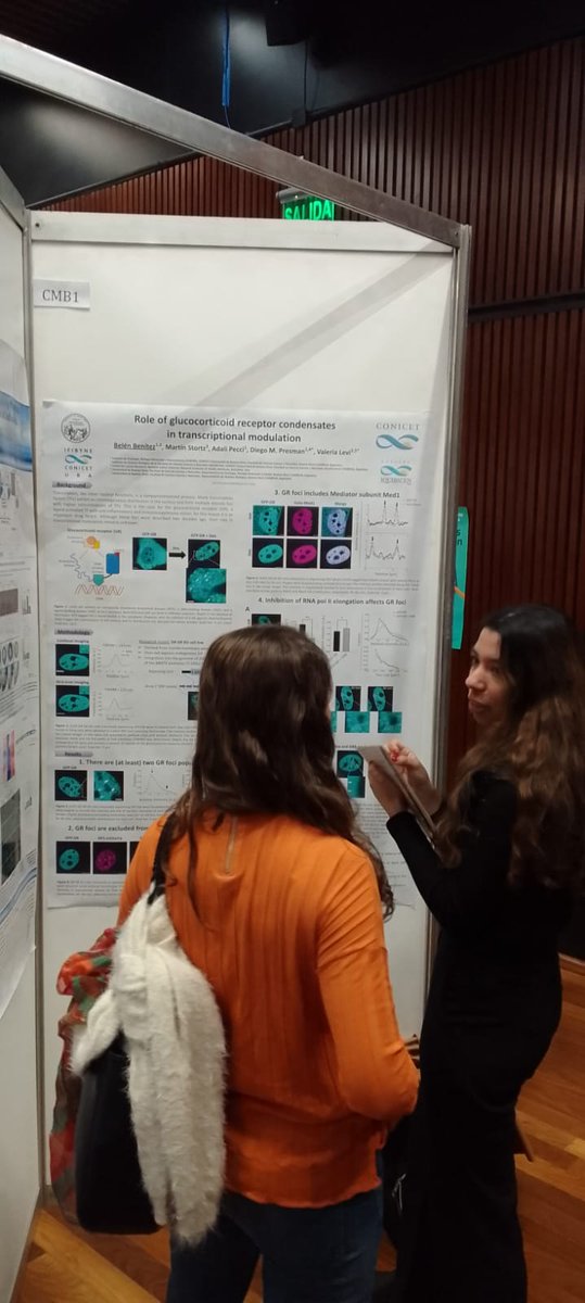 Day 1/3 of Frontiers in Bioscience 4 organized by @IBioBA_MPSP. I had the opportunity to show the first results of my work and exchange ideas!! #frontiers4 #biocondensates #transcription