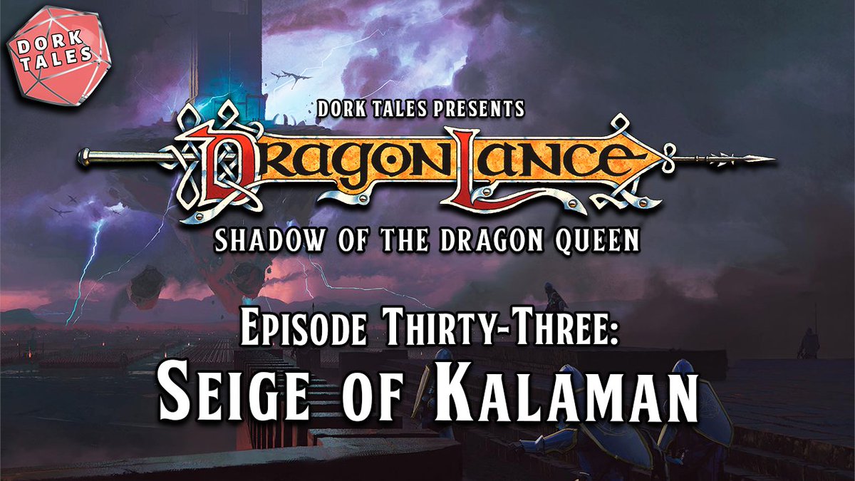 dork_tales's tweet photo. We're finally in the final chapter of Dragonlance: Shadow of the Dragon Queen! Join us tonight at 7PM Pacific on https://t.co/4KK2v90pbr as the end begins!
#dnd #dorktales #ttrpg #actualplay #dragonlance #dndmodule https://t.co/p6wxfEceIC
