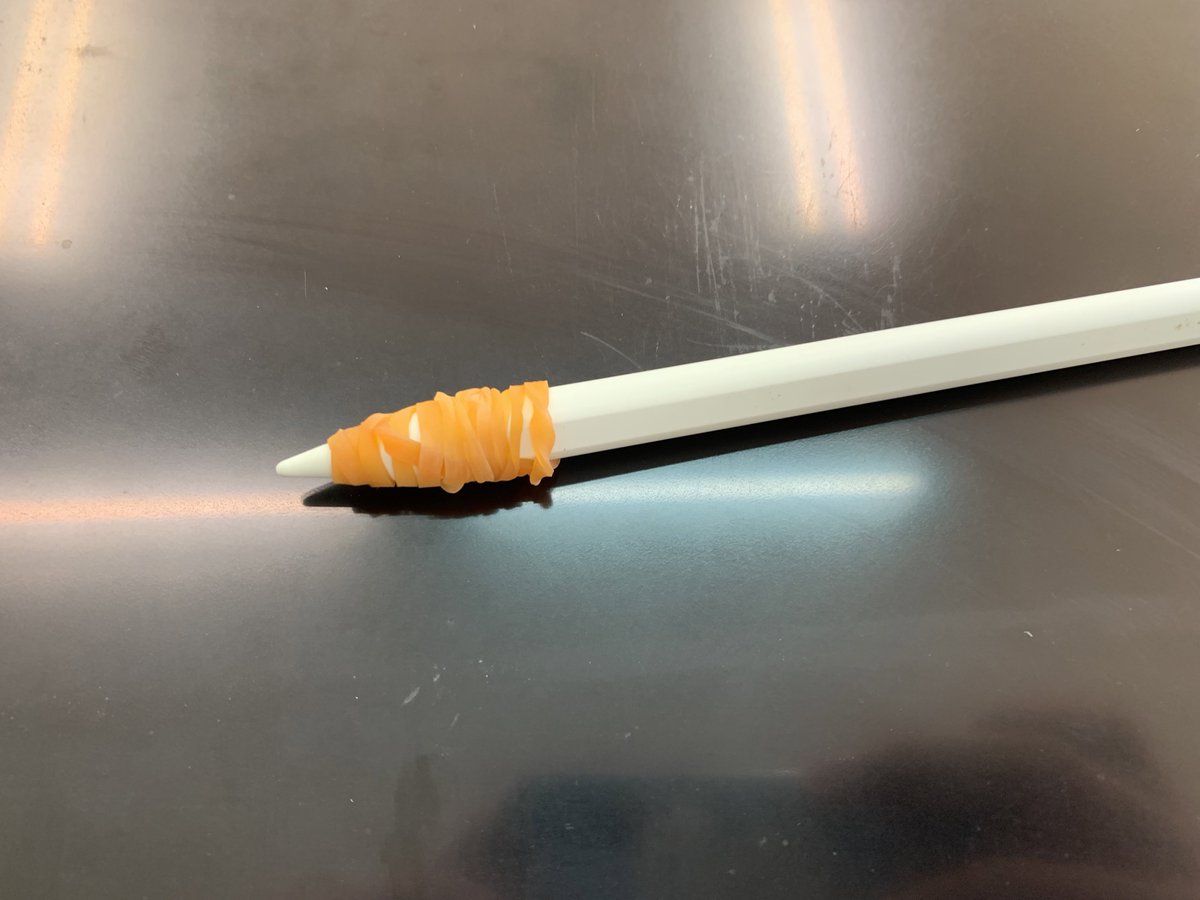 iPad pencilのペン先がグラグラするようになってしまい、めちゃくちゃ物理的な策を講じてみたけど思ったよりいい感じになった