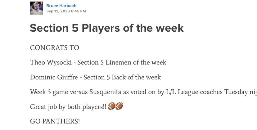 Theo āBig Sockā Wysocki (@twysocki68) on Twitter photo Congrats to my boy and myself. Keep up the good work. Godās plan and Godās work. <a href="/Rivals/">Rivals</a> <a href="/SVPantherFB/">Schuylkill Valley High School Football</a> <a href="/PaFootballNews/">Pennsylvania Football News</a> <a href="/MaxPreps/">MaxPreps</a> <a href="/DominicGiuffre6/">Dominic Giuffre</a> <a href="/KUBearsFootball/">Kutztown Football š»</a> <a href="/ShipFootball/">Shippensburg Football</a> Congrats to my boy and myself. Keep up the good work. Godās plan and Godās work. <a href="/Rivals/">Rivals</a> <a href="/SVPantherFB/">Schuylkill Valley High School Football</a> <a href="/PaFootballNews/">Pennsylvania Football News</a> <a href="/MaxPreps/">MaxPreps</a> <a href="/DominicGiuffre6/">Dominic Giuffre</a> <a href="/KUBearsFootball/">Kutztown Football š»</a> <a href="/ShipFootball/">Shippensburg Football</a>