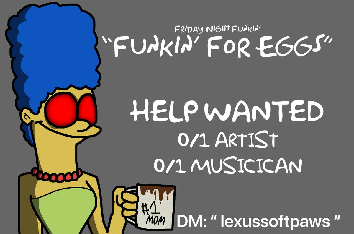LexusTheKitty's tweet photo. "ONLY EGGS CAN SUSTAIN ME."

Thats right! An eggs for bart fnf mod!
its planned to be a oneshot but if it gets enough attention ill make it into a full mod :3

Art by my silly friend: @Eli_Doodlez

#fnf #fnfmod #simpsons #eggsforbart https://t.co/Oa4Brn8zyn