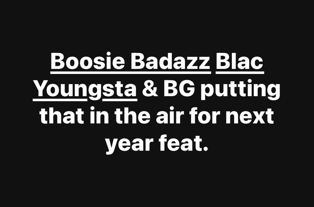 breadleonwest's tweet image. Goals for next year @BOOSIEOFFICIAL @BlacYoungstaFB @BGHollyHood