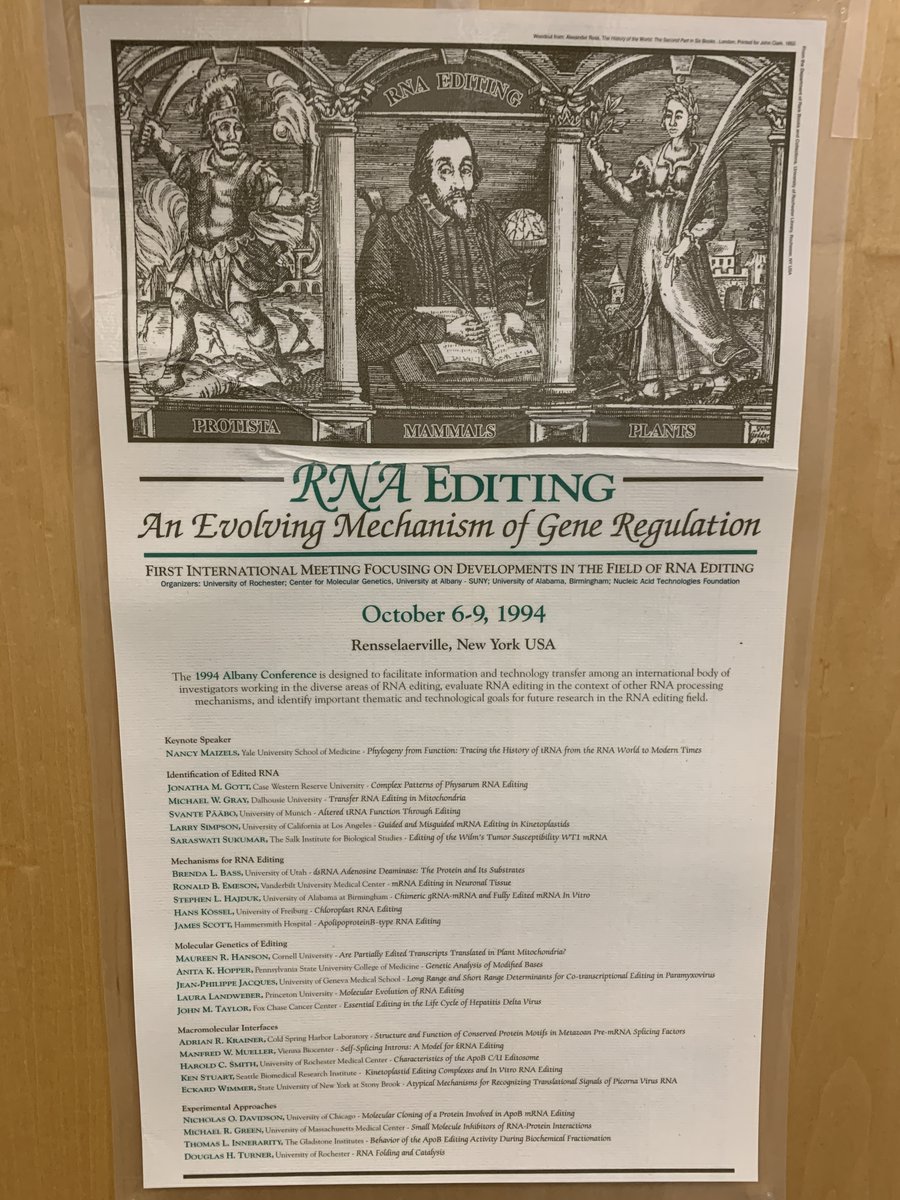 Had a wonderful day visiting the Case Western Dept of Genetics and chatting science with all the great RNA and neuroscientists here - also got to capture this #RNAediting relic