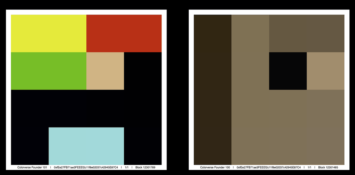 Founder Token 100 &amp; 101.