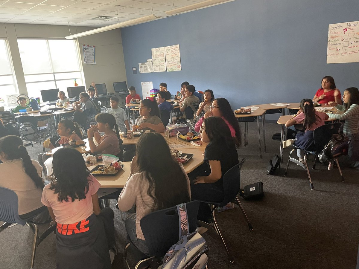 Lunch in the classroom for meeting their math test goal! Very proud of all of my kids for their work on their first test of the year. #CEroars