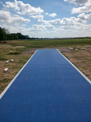 UNK_Track_Field's tweet photo. We're not quite done with it yet, but our throwers are making their new practice facility feel like home! #PTBAL #lopeshow https://t.co/t7P4ZBUdwE