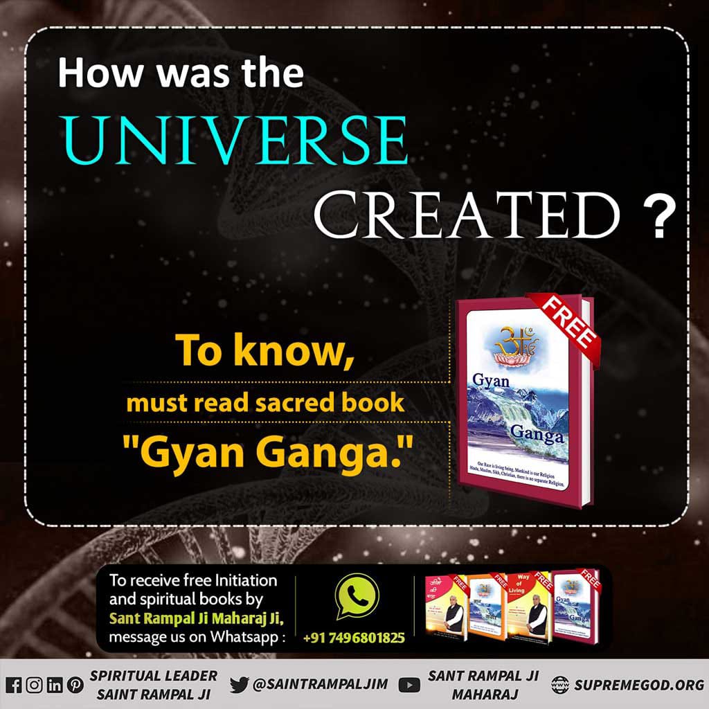 AnkitaB2452000's tweet photo. #GodMorningThursday
Sant Rampal Ji Maharaj
How was the universe Created?
To know, must read sacred book "Gyaan Ganga" 🙏📙🙏
#सत_भक्ति_संदेश 
#ThursdayMotivation 
@SaintRampalJiM https://t.co/oZ1PWUbM5X