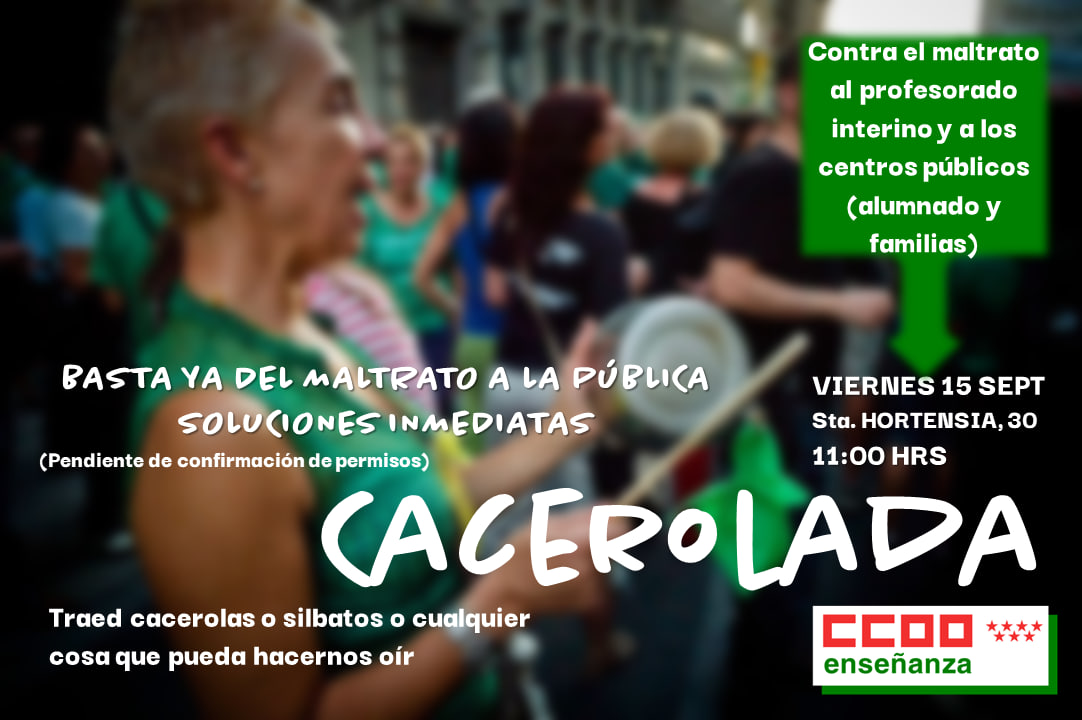 Educación CCOO Madrid tweet media