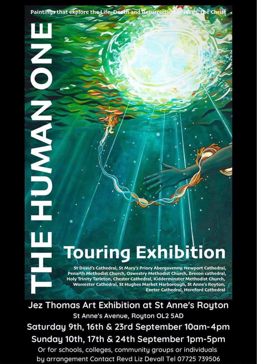 Good to be gathered in worship yesterday evening and renew our commitment to SCP for another year last night at St Anne's Royton as we viewed @jezthomasart The Human One exhibition. We were so absorbed in the art we forgot to take a picture!