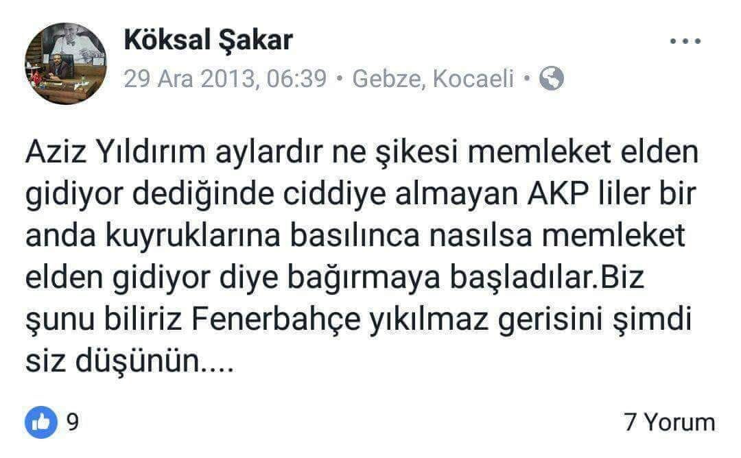 HurmaEdit's tweet photo. Önemli konu #Rt edelim

Seçime giderken alttaki paylaşımların sahibi, Kocaeli Darıca akparti ilçe başkanı oldu.👇👇

Herif dümdüz Akparti ve Recep Tayyip Erdoğan düşmanı, Gel gör ki partide adam kalmamış gelip başkan olmuş.

Köksal Şakar 👈👈 https://t.co/jjR48bvTqx