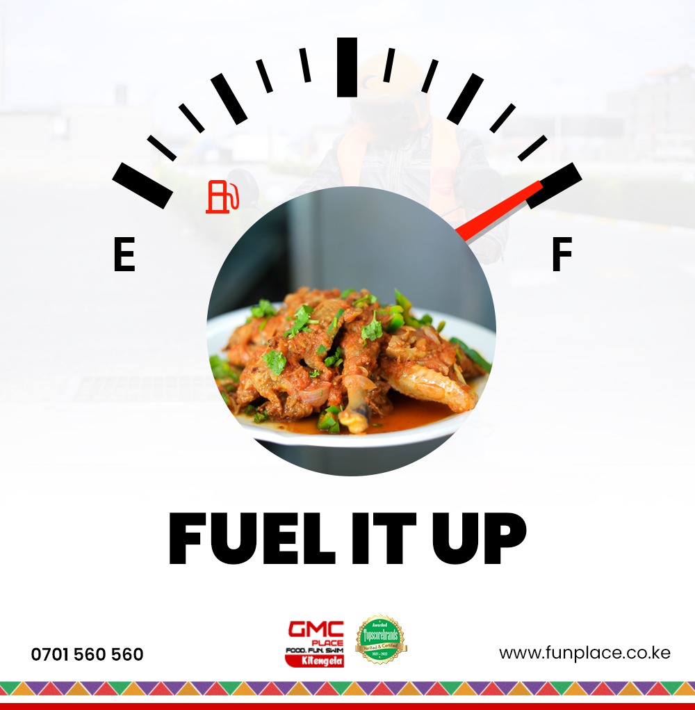 Running low on energy? Fuel it up at @gmc_fun today! With a variety of meals to choose from, rest assured to leave with your belly happily filled and ready to conquer the rest of the day. For details/deliveries Call: 0701 560 560. See their menu: gmcplace.co.ke/GMC-MENU-2023.…