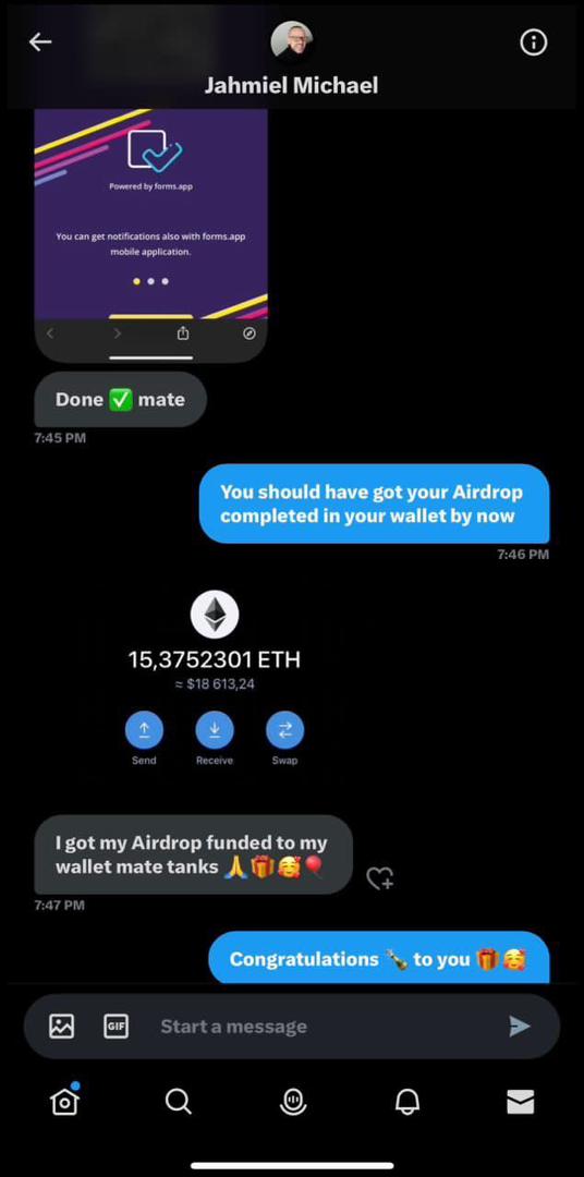 AIRDROP SUPPORT 📱💡 tweet media