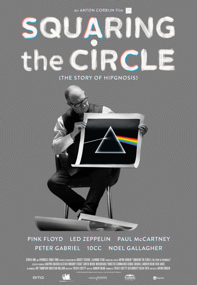 last night I watched #SquaringTheCircle  the story of the duo that were responsible for making the most iconic album covers in music history, a must-watch for classic rock fans and aspiring artists