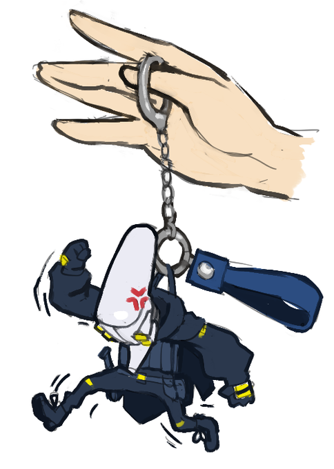 He is so keychain shaped #BombRushCyberfunk 