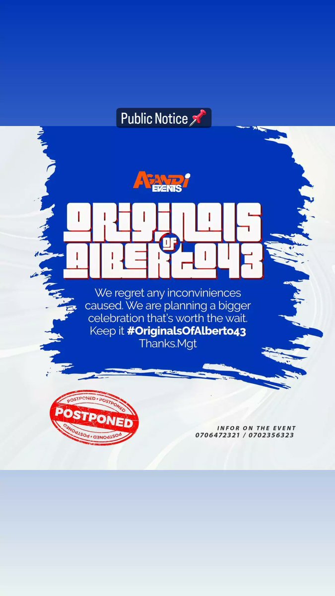 MgrHannz's tweet photo. Another Venue + Date To Be Communicated Soonπ
Mgt
#43effect
#AgandiEvents https://t.co/15kf48DBDp