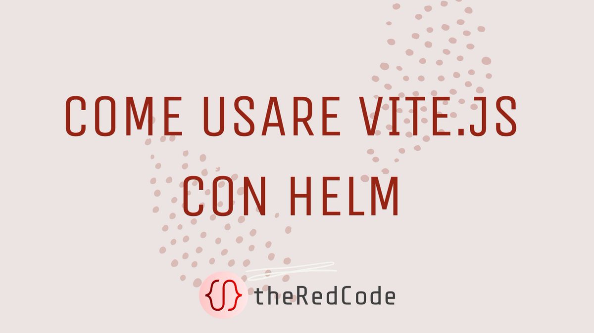 theredcode_it's tweet photo. Portare la tua applicazione #Vite.js su #Kubernetes? 

Niente di più facile, grazie a Helm. 😉

Vediamo come creare un #Chart partendo da zero!

➡️ https://t.co/bFajSAZqmx

#theredcode #theredcodeit https://t.co/7VuPqsLhI9