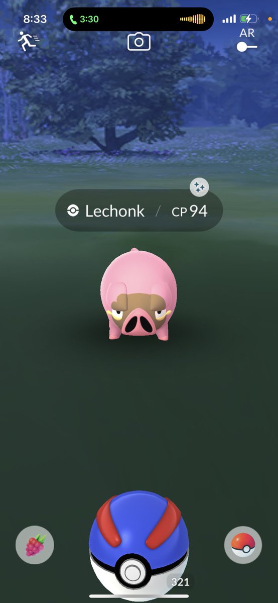 BladionZK696's tweet photo. Caught the entire shiny Lechonk line in two different games in less than 4 hours! Got my first shiny Lechonk in PoGo earlier tonight and then, after helping someone with Mewtwo, I got both genders of Oinkologne. On the SAME SANDWICH! https://t.co/i5S1fzcSzN