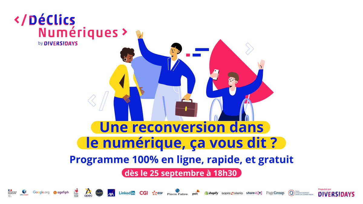 🎙️ « Vous en avez les moyens, quel que soit votre âge » Et si comme Nathalie, vous vous donniez une chance avec DéClics Numériques ? 
Le programme 100% gratuit &amp; en ligne est de retour pour vous accompagner le 25/09  ☀️ 
Rejoignez-vous ici  👉   declics-numeriques.com
