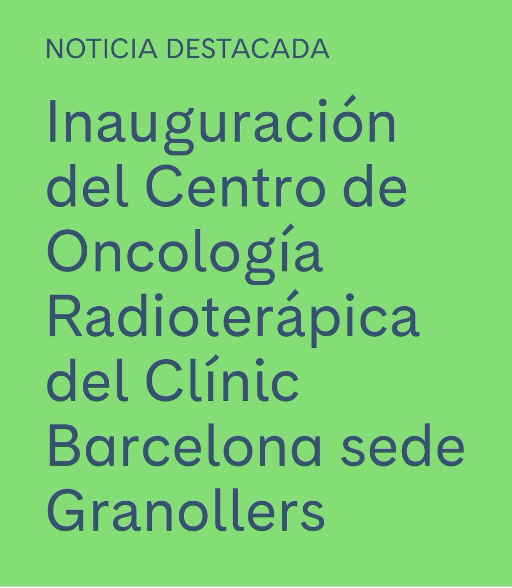 Una bona notícia per els usuaris del Vallès.
Esperem que això sigui la tendència i que apropin més especialitats
<a href="/defensanitatBV/">Plataforma Sanitat PúblicaBV / MB CAT</a>
<a href="/salutcat/">Salut</a>
