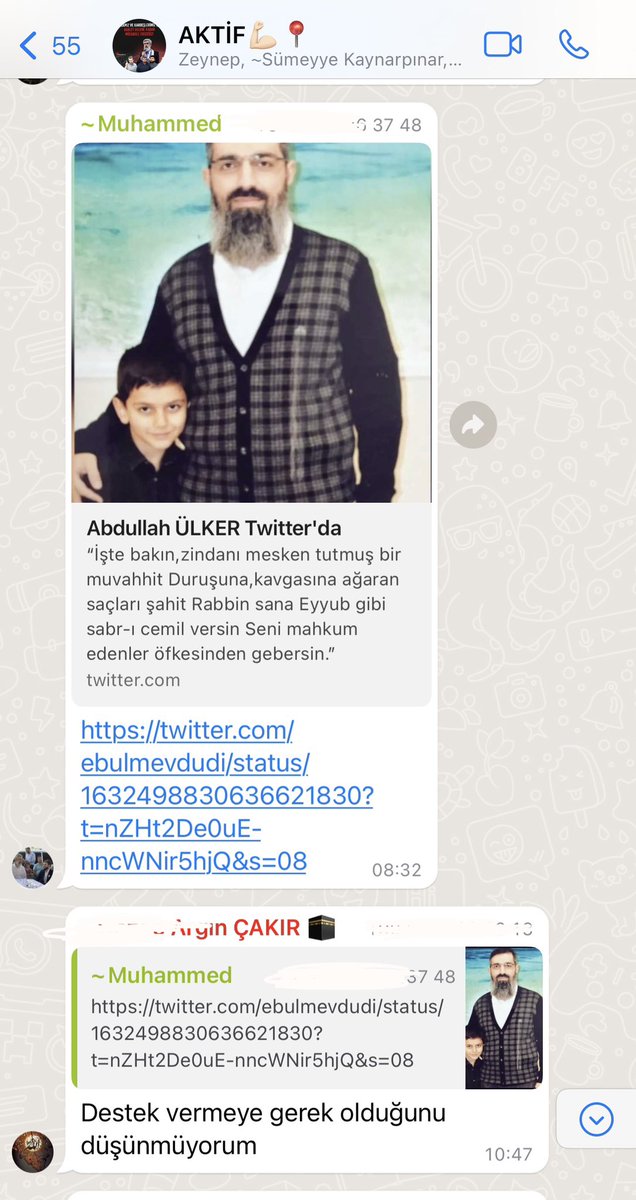 Gelelim bu cemaatin ADALET söyleminin sadece kendi HOCALARINA olduğuna ! Bu cemaatin fertlerinin Alparslan Kuytuldan başka hocalar için adalet çağrısı yapmasının yasaklanmasına ! 

Başlıyorum <a href="/_tevhiddersleri/">Tevhid Dersleri</a> yani <a href="/Halis_Bayancuk/">Halis Bayancuk</a> Ebu Hanzala ile

Abdullah Ülker Hoca Ebu