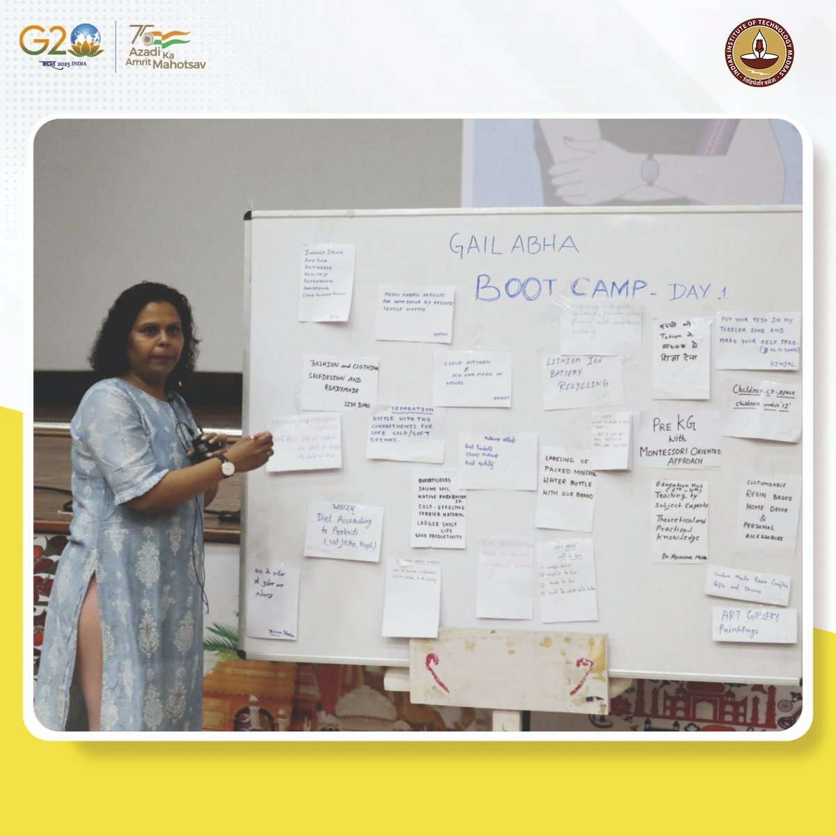 IIT Madras (@iitmadras) on Twitter photo <a href="/domsiitmadras/">DoMS IIT Madras</a>, in association with <a href="/gailindia/">GAIL (India) Limited</a>, conducted two #bootcamp recently in Vijaipur and Pata. The main objective of #GAILABHA bootcamp was to empower aspiring entrepreneurs, specifically spouses of GAIL employees, by enhancing their business skills & knowledge. <a href="/domsiitmadras/">DoMS IIT Madras</a>, in association with <a href="/gailindia/">GAIL (India) Limited</a>, conducted two #bootcamp recently in Vijaipur and Pata. The main objective of #GAILABHA bootcamp was to empower aspiring entrepreneurs, specifically spouses of GAIL employees, by enhancing their business skills & knowledge.
