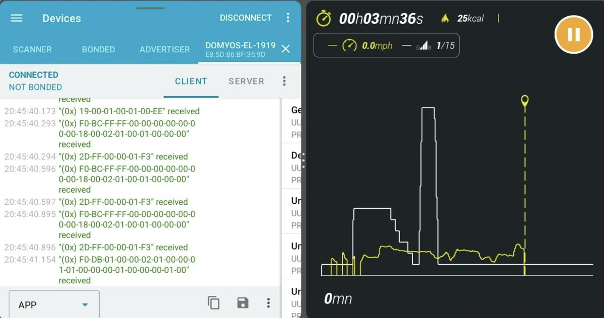 0xor0ne's tweet photo. Bluetooth communications reverse engineering (Domyos EL500)
Beginner introduction blog post by @Palantir555

https://t.co/SI2G5epseL 

#bluetooth https://t.co/3GiZZoMKRH