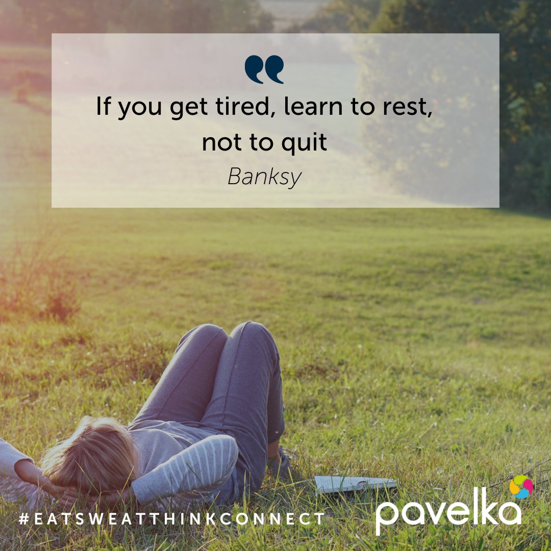 JessiePavelka's tweet photo. This is your reminder that temporary setbacks and fatigue are normal, and perseverance can lead to success if you take the time to rest and regroup when needed. 🙌 #perserverance #determination #focused #reset #dontgiveup #eatsweatthinkconnect #pavelka #betterwellbeing #banksy https://t.co/yLzSBgWzjq