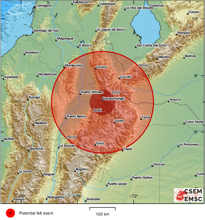 #Earthquake (#sismo) possibly felt 6 sec ago in #Colombia (detected from <a href="/SismoDetector/">Earthquake Network</a>). Felt it? Tell us via:
📱emsc-csem.org/lastquake/info…
🌐m.emsc.eu
🖥emsc-csem.org
⚠ Automatic crowdsourced detection, not seismically verified yet. More info soon!