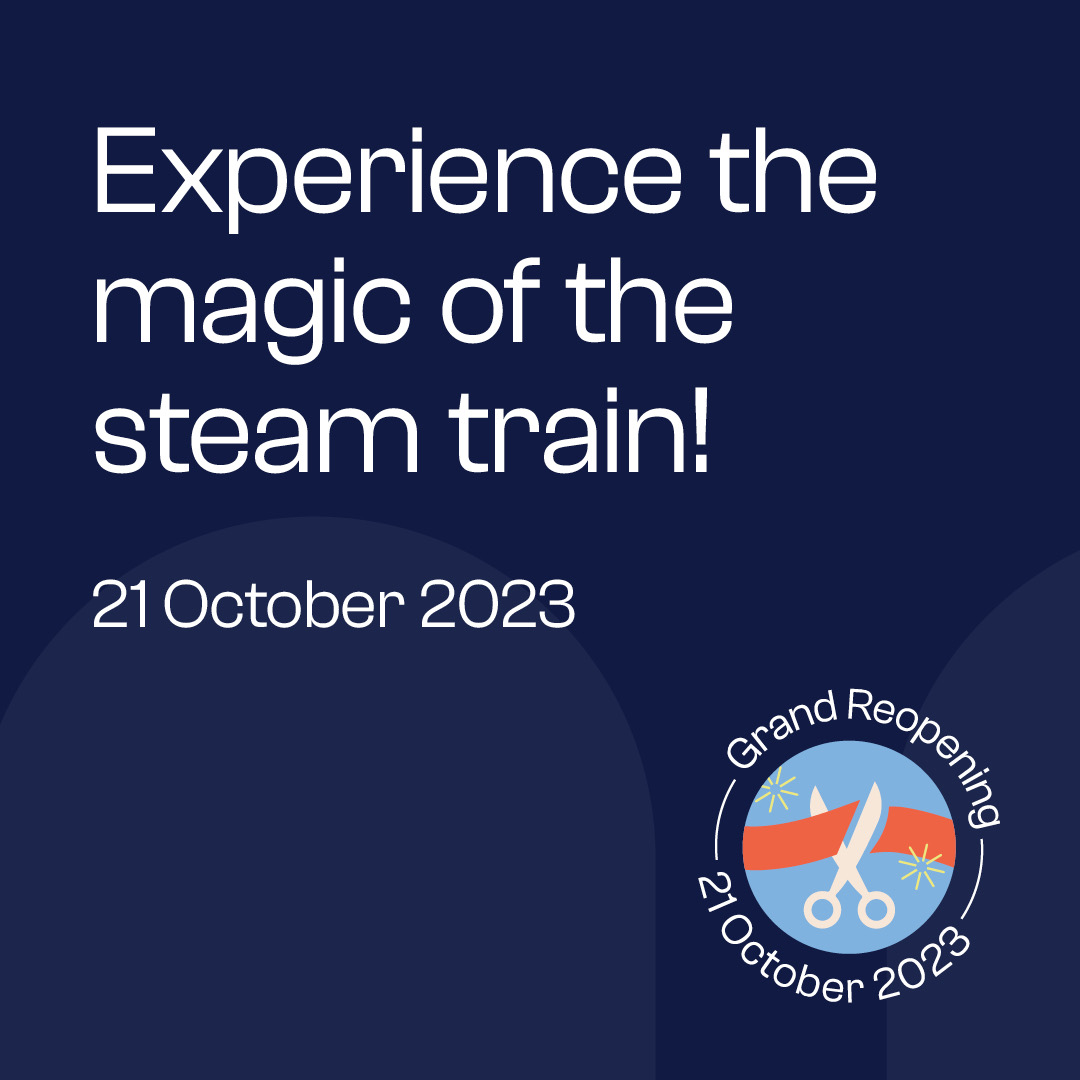 We are excited to announce our Grand Reopening event will be held on Saturday 21 October! 🎊

So circle that date on your calendar, book in your tickets and let’s celebrate! 🎉

More details and tickets: zigzagrailway.au/celebrate-the-…